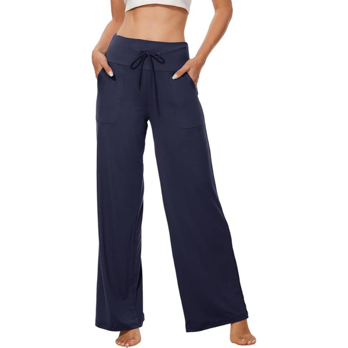 Drawstring Pajama Pants With Pocket