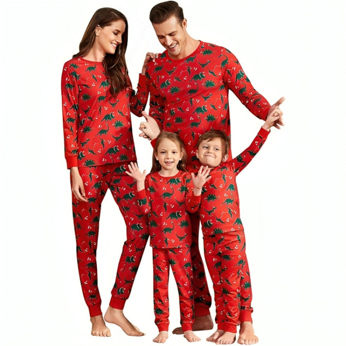 Christmas Festive Print Family Matching Pajama Set