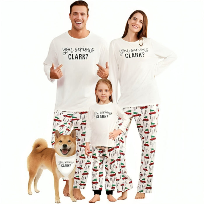 Christmas Festive Print Family Matching Pajama Set