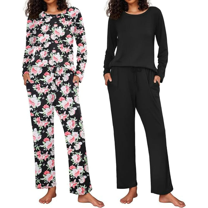 Pack Of 2 Long Sleeve Loungewear