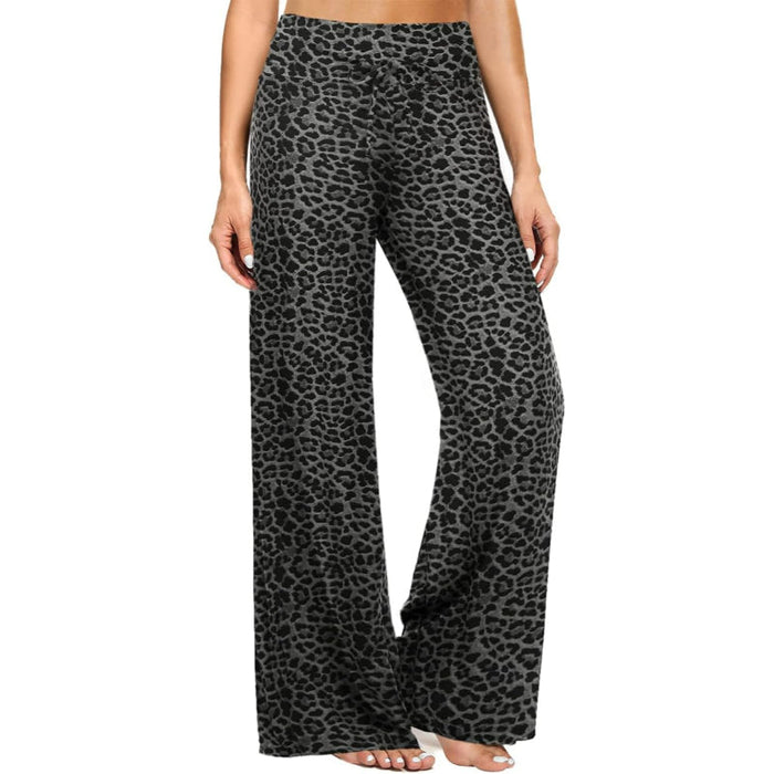 Abstract Drawstring Pajama Pants