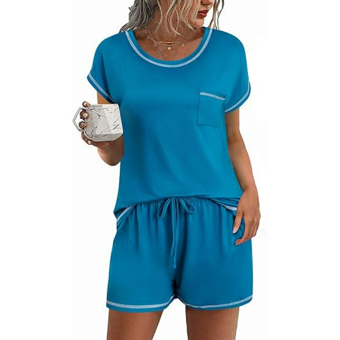 Pack Of 2 Short Sleeve Lounge Set