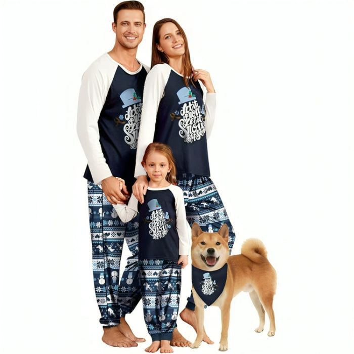 Christmas Festive Print Family Matching Pajama Set