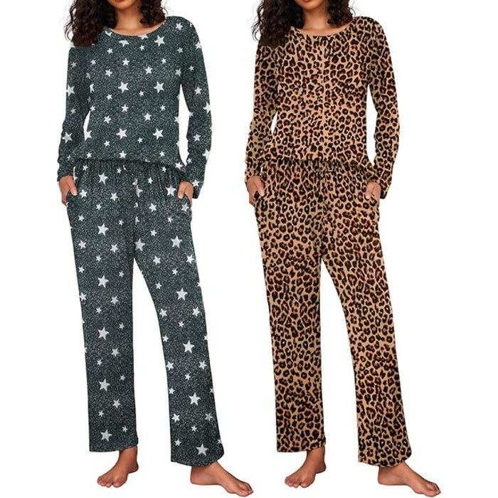 Pack Of 2 Long Sleeve Loungewear