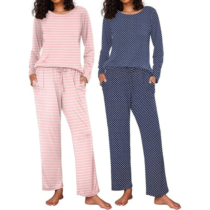 Pack Of 2 Long Sleeve Loungewear