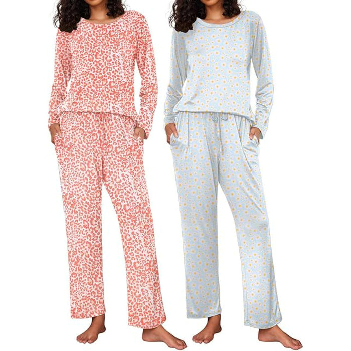 Pack Of 2 Long Sleeve Loungewear