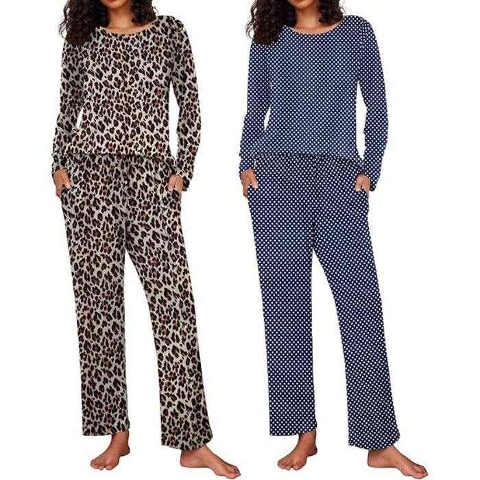 Pack Of 2 Long Sleeve Loungewear