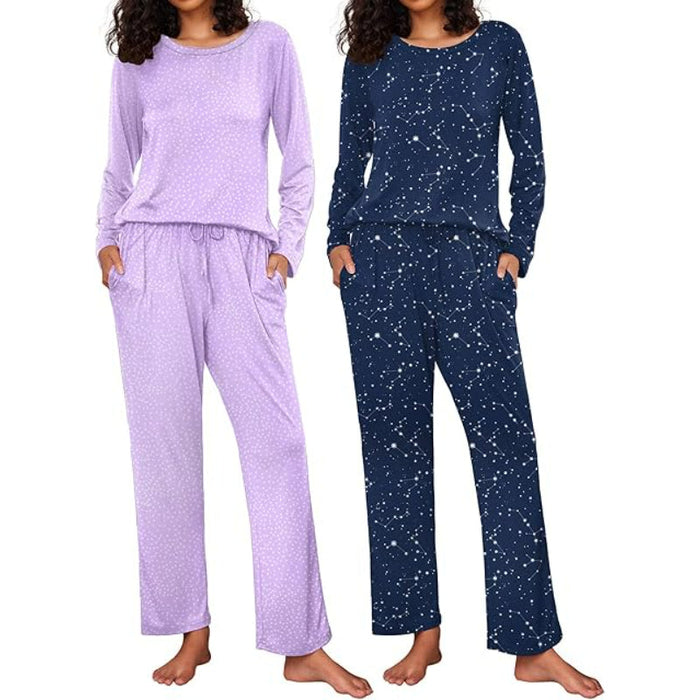 Pack Of 2 Long Sleeve Loungewear