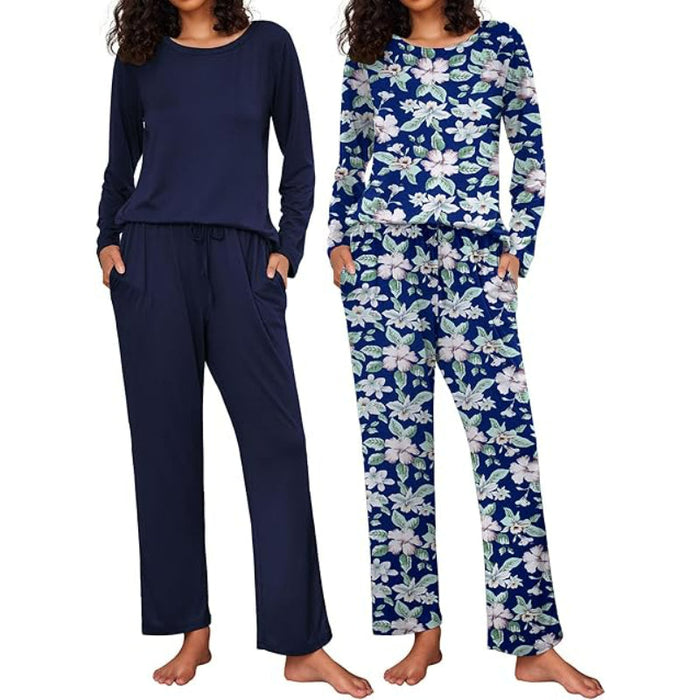 Pack Of 2 Long Sleeve Loungewear