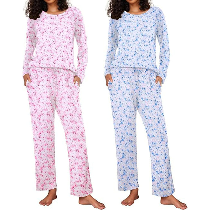 Pack Of 2 Long Sleeve Loungewear