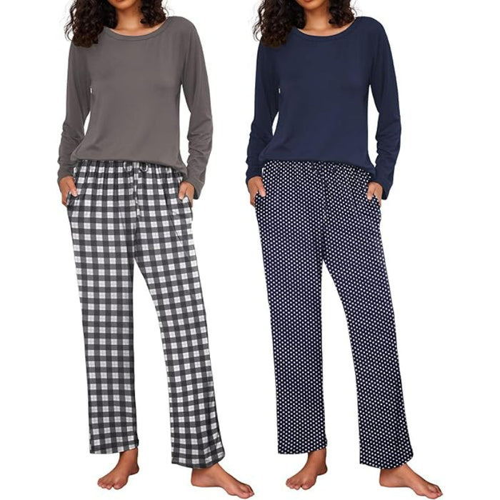 Pack Of 2 Long Sleeve Loungewear