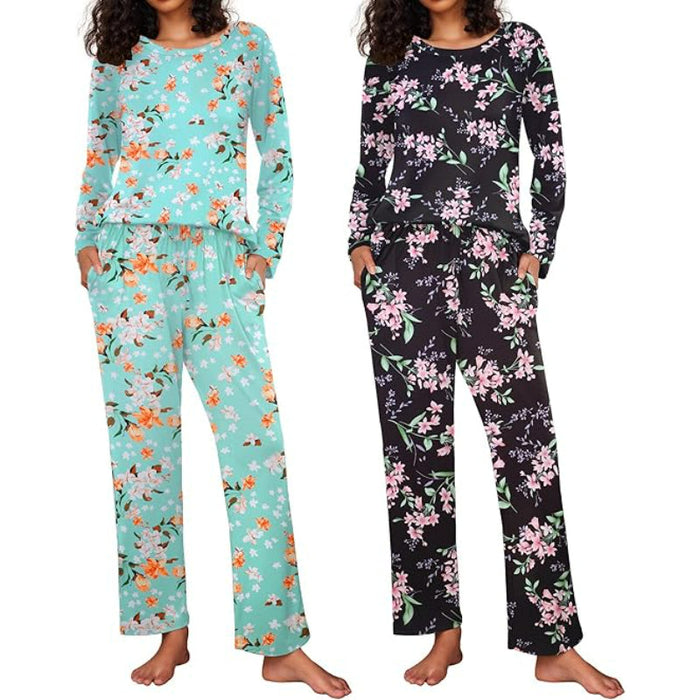 Pack Of 2 Long Sleeve Loungewear