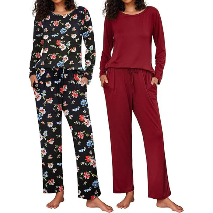 Pack Of 2 Long Sleeve Loungewear