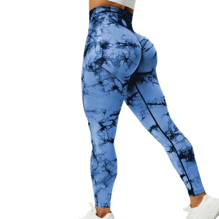 Workout Ready Leggings With Tie Dye Design