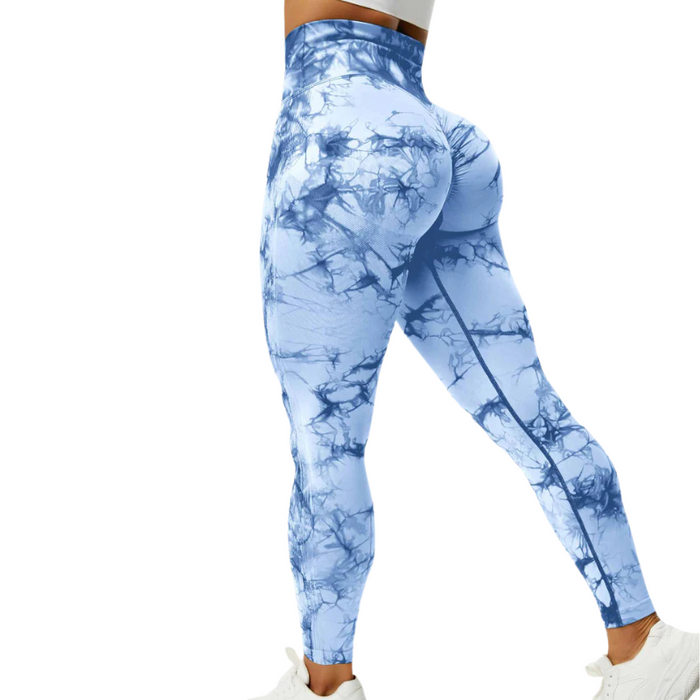 Workout Ready Leggings With Tie Dye Design