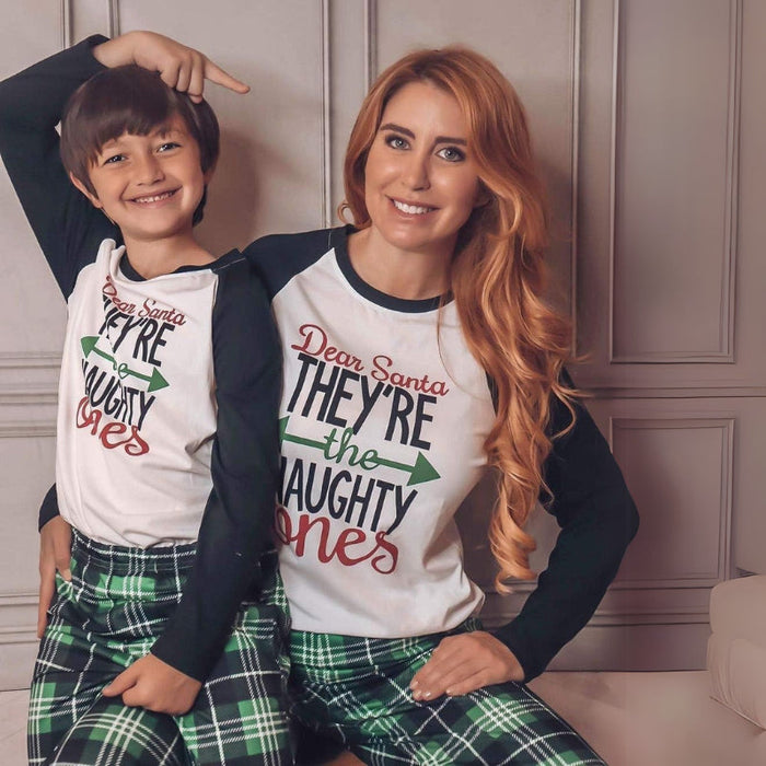 Letter Print Family Matching Pajama Set