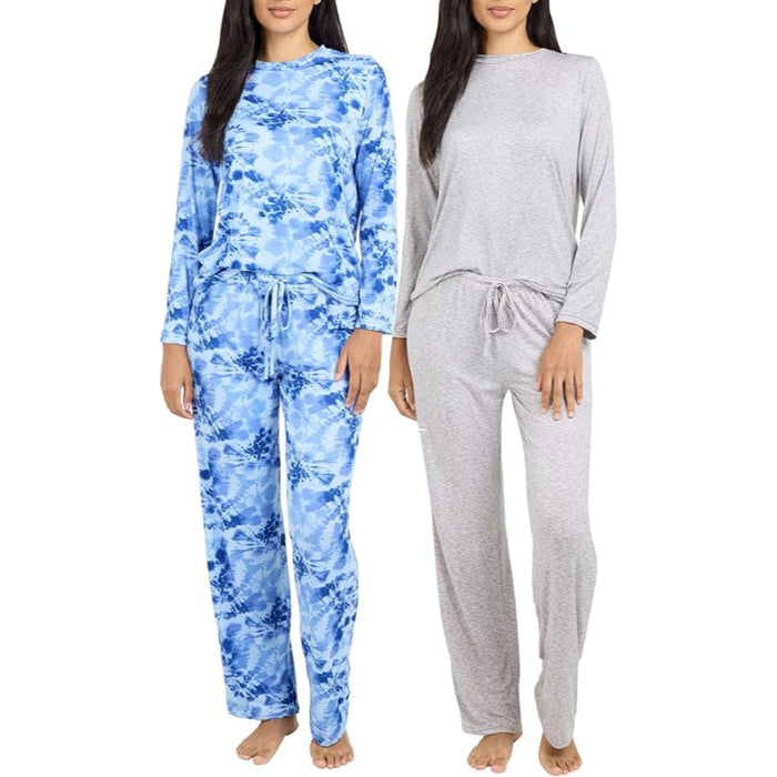 2 Pack Pajama And Long Sleeve Matching Tshirt Set