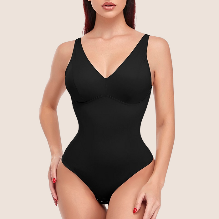 V-Neck Jumpsuit Top Body-Shaper Shapewear