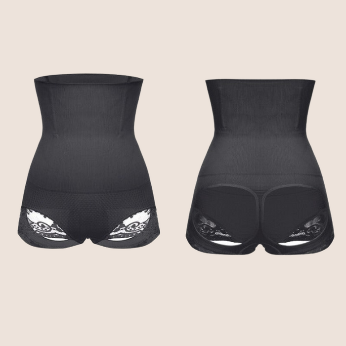 Women Lace Trim Hollow Cut Shapewear