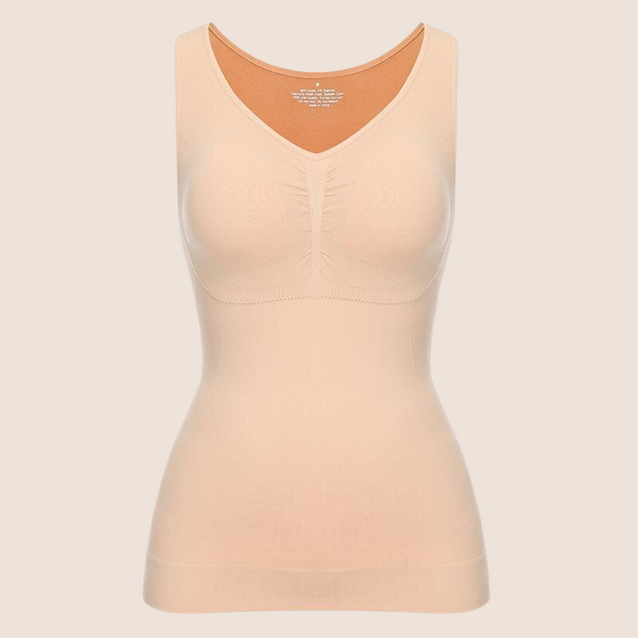 Camisole Sleeveless Wide Strap Top With Built-In Padded Bra